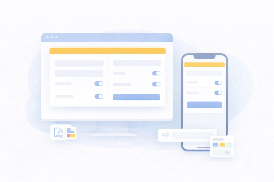 Responsive form builder with custom branding and mobile-friendly design